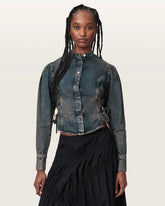 Evanna Denim Fitted Shirt