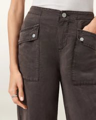 Val Linen Blend Cargo Pants