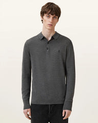 Mode Merino Long Sleeve Ramskull Polo Shirt