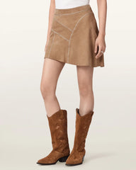 Clara Whip Suede Mini Skirt
