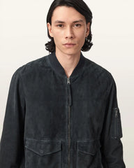 Rokko Relaxed Suede Bomber Jacket