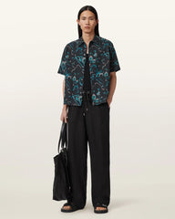 Fortune Short Sleeve Linen Blend Boxy Shirt