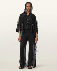 Minna Sheer Frill Shirt