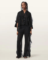 Minna Flared Frill Detail Pants