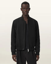 Deceit Textured Wool Blend Bomber Jacket