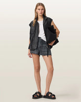 Tyler Wide Leg Illusion Of Denim Shorts