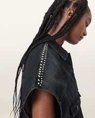 Alba Sleeveless Denim Shirt