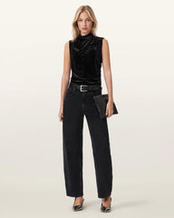 Tia Velvet Sleeveless Top