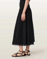 Asal Ruched Maxi Skirt