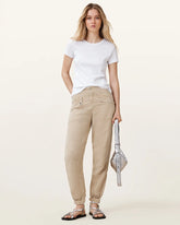 Val High-Rise Cargo Linen Blend Pants
