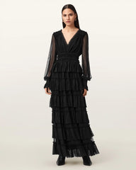 Xantara Shirred Maxi Dress
