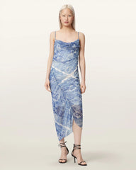 Ulla Bodycon Patterned Midi Dress