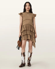 Cavarly Cotton Mini Dress
