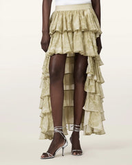 Cavarly Tiered Maxi Skirt