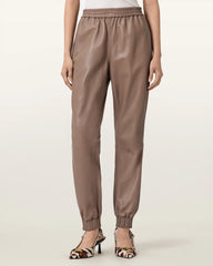 Jen Leather Sweatpants