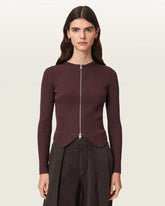 Cruz Dual Zip Ribbed Cardigan