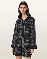 Lettie Pleated Long Sleeve Shirt