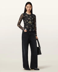Ellie Mesh Long Sleeve T-Shirt