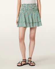Kali Cotton Striped Mini Skirt