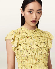Lauren Floral Ruffle Mini Dress