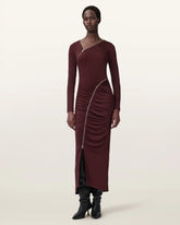 Elsie Zipper Maxi Dress