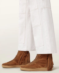 Louise Suede Fringe Sneakers