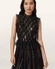 Lola Metallic Midi Dress