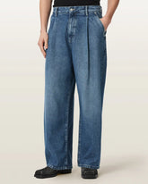 Daze Pleated Wide Leg Jeans