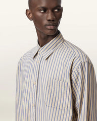 Roma Oversized Long Sleeve Striped Shirt