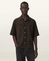 Leopardo Oversized Linen Blend Shirt