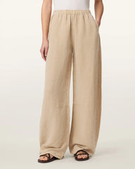 Jett Wide Leg Linen Blend Pants