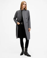 Sidney Wool Cashmere Blend Tailored Coat