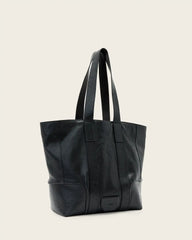 Ares Grain Leather Open Tote Bag