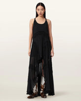 Dorina Sleeveless Ruched Maxi Dress