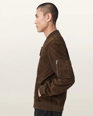 Rokko Relaxed Suede Bomber Jacket