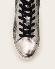 Tana Snake Print Leather High Top Sneakers