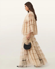 Aude Ruffle Maxi Skirt