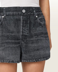 Tyler Wide Leg Illusion Of Denim Shorts