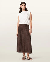 Asal Ruched Maxi Skirt