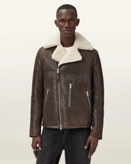 Xylon Shearling Biker Jacket