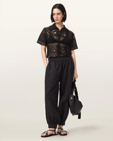 Harrie Linen Blend Baggy Fit Pants