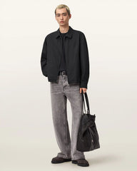 Trey Black Ramskull Pointed Collar Jacket
