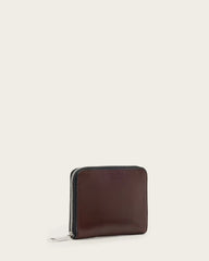 Lena Hex Zip Up Leather Wallet