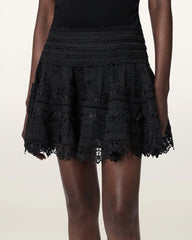 Lillith Embroidered Mini Skirt