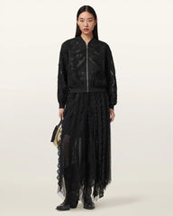 Jade Embroidered Bomber Jacket