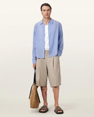 Furrow Long Sleeve Boxy Striped Shirt