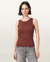 Katarina Boat Neck Slim Fit Tank Top