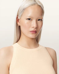 Zenia Sleeveless Knit Woven Midi Dress