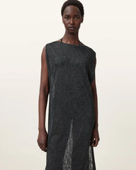 Kaito Jacquard Sleeveless Maxi Dress