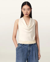Zoey Sleeveless Cowl Neck Tank Top